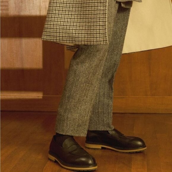 TOD'S School Pants in Grey Chevron - Picture 5 of 8